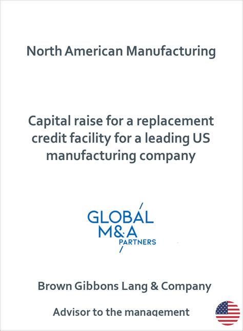 Investment In North American Manufacturing