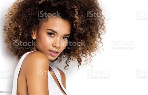 Beautiful African American Female Model Stock Photo Download Image