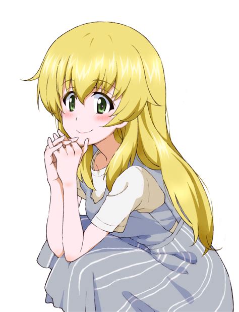 Safebooru 1girl Bangs Blonde Hair Carpaccio Girls Und Panzer Closed Mouth Commentary Dress