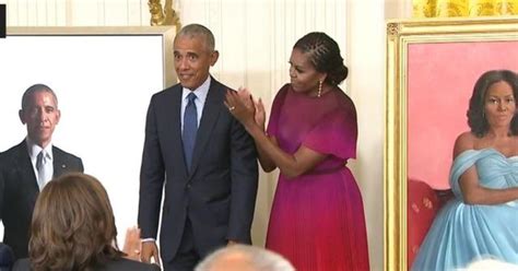 Obamas Unveil Official White House Portraits Cbs News