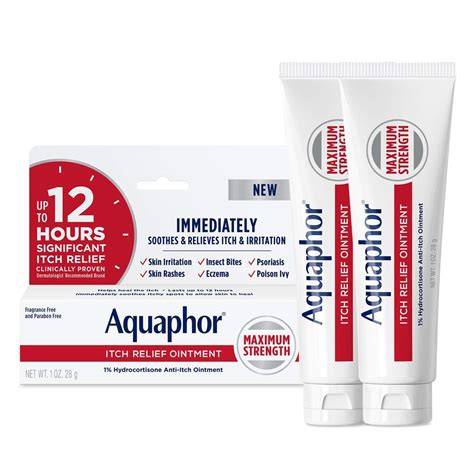 Buy Aquaphor Itch Ointment 1 Hydrocortisone Anti Itch Skin Ointment