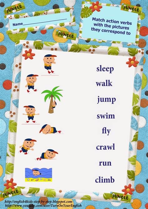 I Can Action Verbs Song For Kids Flashcards And Worksheets