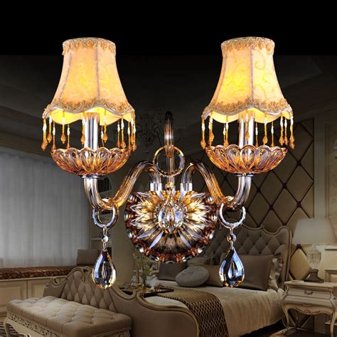 Crystal Wall Lamp Ofhead Luxury Fashion Living Room Wall Lamp Stair