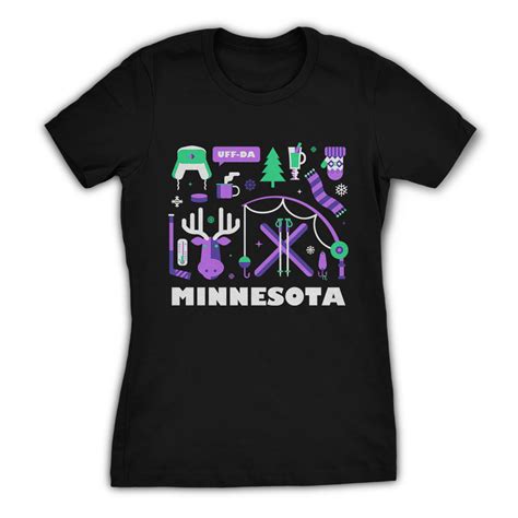 Womens My Minnesota Winter T Shirt By Northwoods Clothing Co