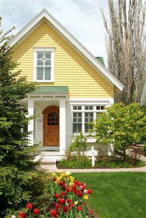 Pin By Karen Allen On Cottages Yellow House Exterior Cottage