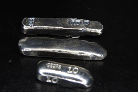 Two 12oz Antique Silver Bars 31grams Etsy