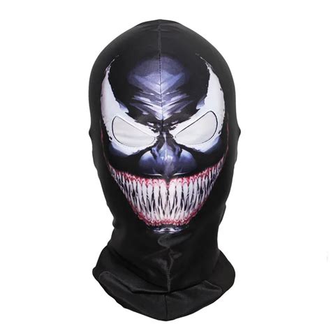 Movie Venom Spiderman Mask Cosplay Costumes Black Edward Brock Dark