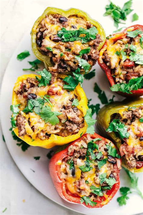 Slow Cooker Stuffed Bell Peppers The Recipe Critic