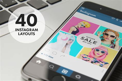 40 Instagram Layouts Instagram Templates Creative Market