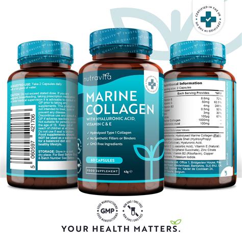 Marine Collagen Mg Capsules Of Superior Type Hydrolysed