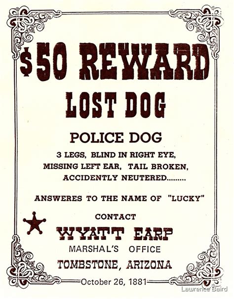 Lost Dog Lucky By Lawrence Baird Redbubble