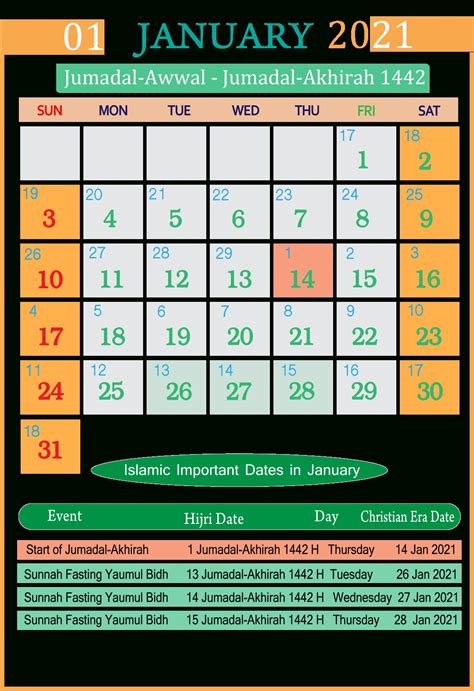 Calendar For 2021 With Holidays And Ramadan Muslim Holidays 2021