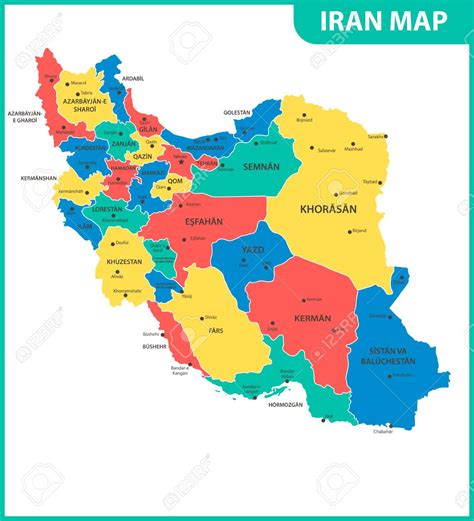 Map Of Iran With Cities World Image
