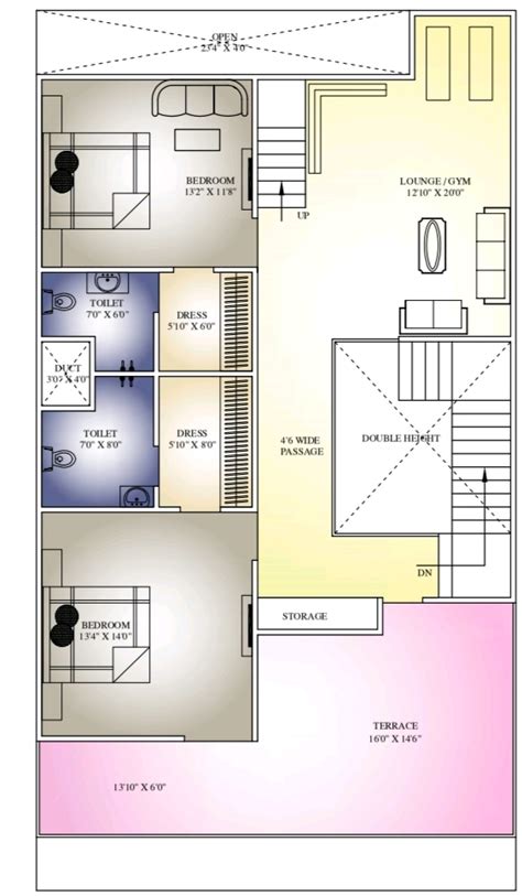 30x55 Elevation Design Indore 3055 House Plan India