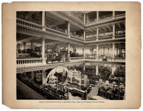 A Photograph Of The Beautiful Interior Of Chicago Department Store