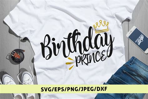 Happy Birthday Prince Birthday Svg Eps Dxf Png Cut Files 144745