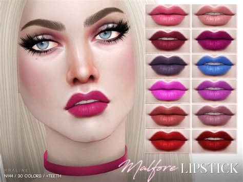 Pralinesims Malfore Lipstick N Sims Sims Cc Makeup Sims