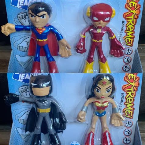 New Mattel Justice League Superman Batman Wonder Woman Flash Flextreme