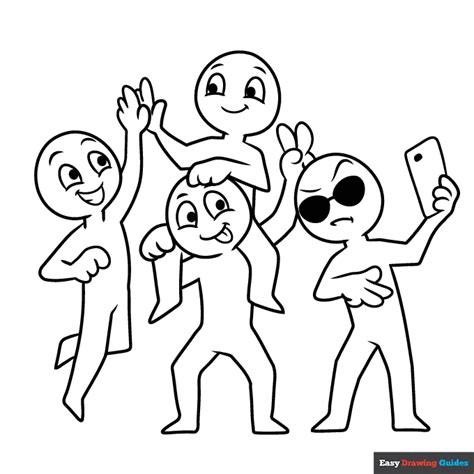 Draw The Squad Coloring Page Easy Drawing Guides