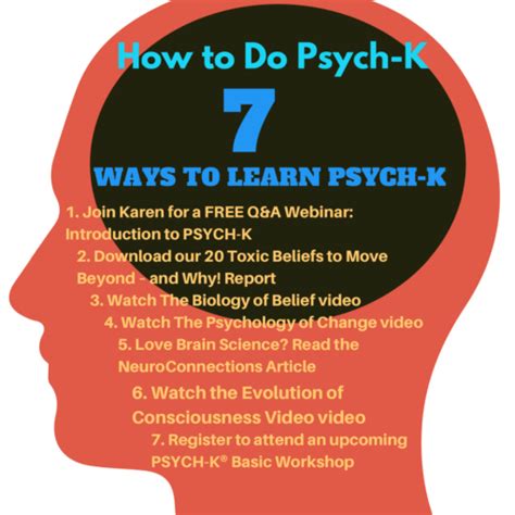 How To Do Psych K Subconscious Change