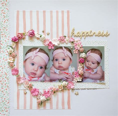 Baby Layouts Using Multilple Photos Scrapbook Layouts Baby Girl