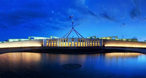 Fileparliament House Canberra Dusk Panorama Wikipedia