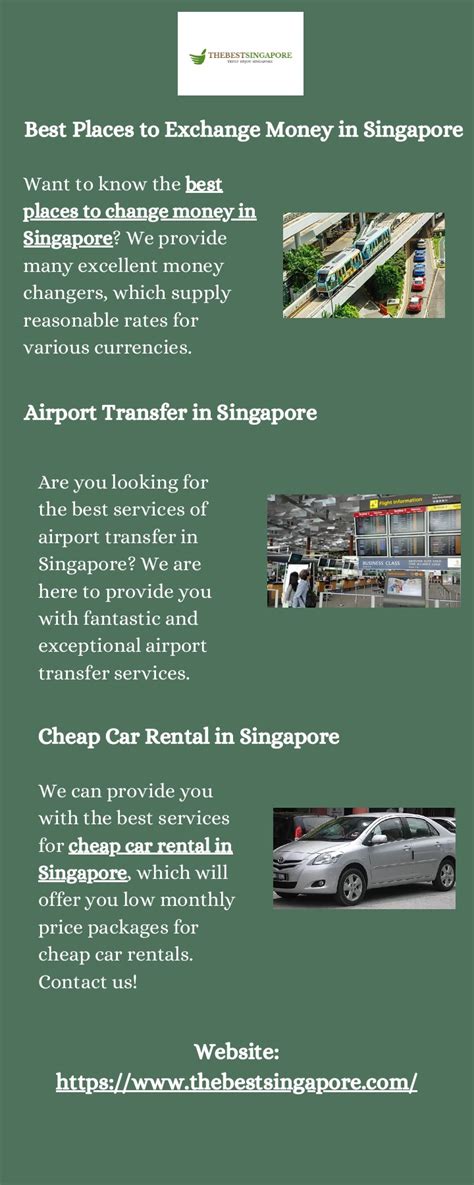 Best Places To Exchange Money In Singapore The Best Singapore Page