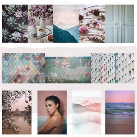 Pastel Aesthetic Wall Collage 70 Pcs Soft Boujee Art Etsy