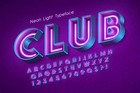 We did not find results for: Neon light 3d alphabet, extra glowing font. Vector ...