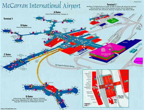 Map Area Las Vegas Airport Mccarran Harry Reid