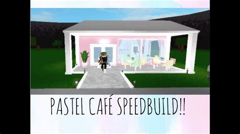 Pastel Cafe Welcome To Bloxburg Speedbuild Youtube