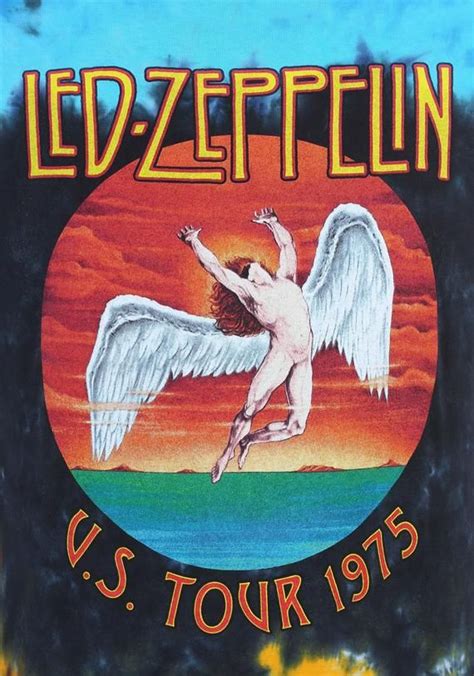 Led Zeppelin Us Tour 1975 13x19 Rock Band Art Poster Led Zeppelin
