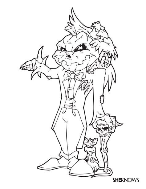 Evil Coloring Pages Coloring Pages