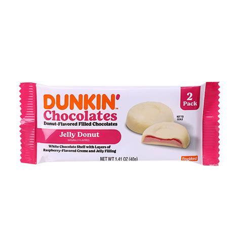 Exotic Dunkin Jelly Donut Filled Chocolates 40g Delta 8 Resellers