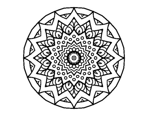 Dibujo De Mandala Creciente Para Colorear