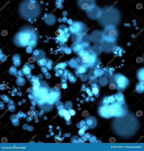 Abstract Blue Blurry Lights Background Stock Illustration
