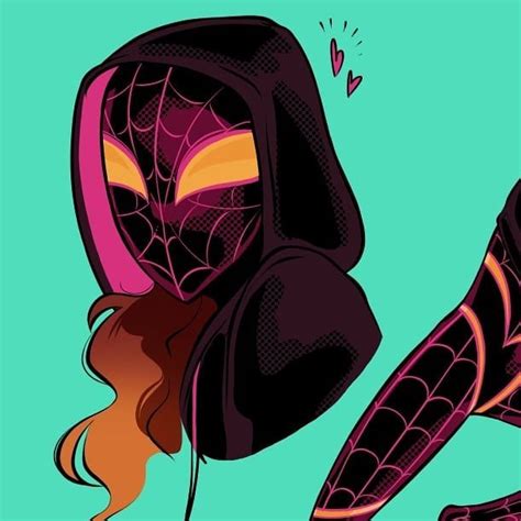 meg 🌻 en instagram “finally finished my spidersona her name is spider nym lol 💗 i went to