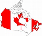 Canada Flag Map • Mapsof.net
