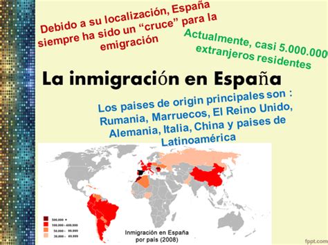 Según los últimos datos publicados por la onu en alemania 13.132.146 de inmigrantes, lo que supone un 15,79% de la población de alemania.la inmigración masculina es superior a la femenina, con 6.881.990 hombres, lo que supone el 52.40% del total, frente a los 6.250.156 de inmigrantes mujeres, que son el 47.59%. La inmigracion en Espana - Immigration in Spain by ...