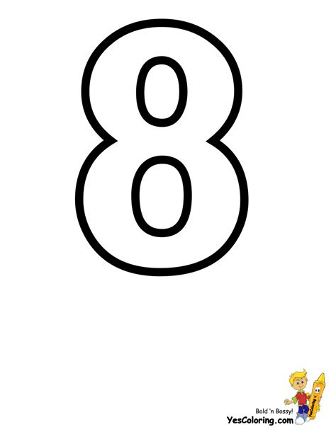 Numbers Coloring Sheet Of Number 8eight Printable Letters Coloring Pages Templates
