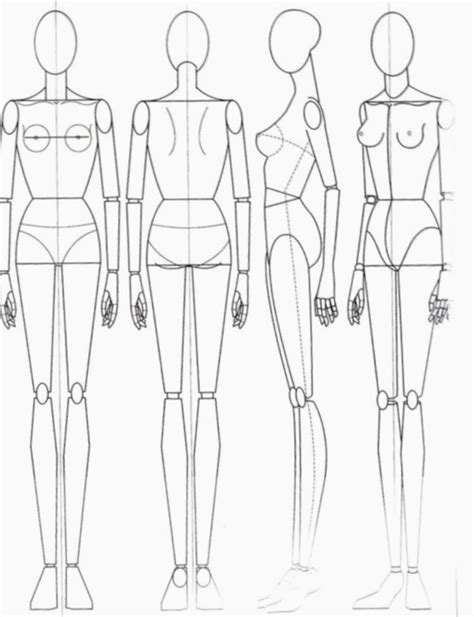 How To Draw A Fashion Mannequin At Drawing Tutorials