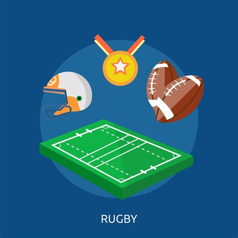 Rugby Conceptual Illustration Design 473958 Vector Art At Vecteezy