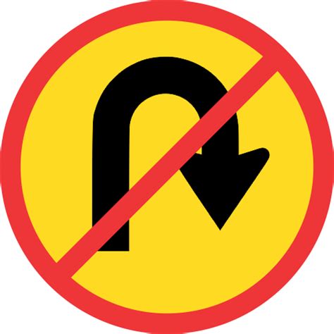 Find the perfect no u turn sign stock photos and editorial news pictures from getty images. TR213 - Temporary No U-Turn Road Sign