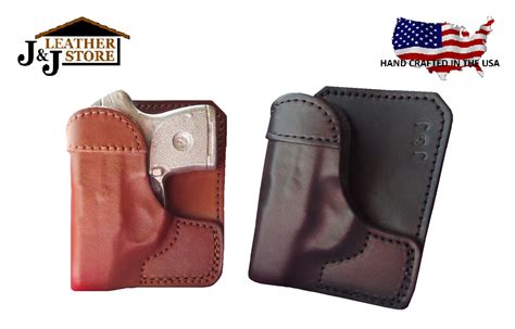 Jandj Ruger Lcp Max 380 Formed Wallet Style Premium Leather Pocket Holster Ebay