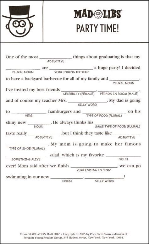 We have ten different mad libs printables for you to choose from. {{TITLE}} | Kids mad libs, Mad libs for adults, Funny mad libs