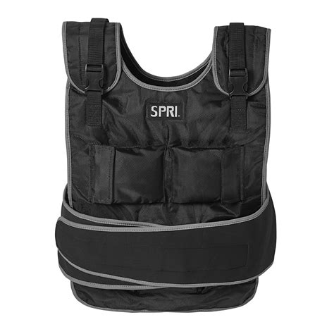 Spri Weighted Vest 20 Pound Includes Adjustable Strap One Size Fits