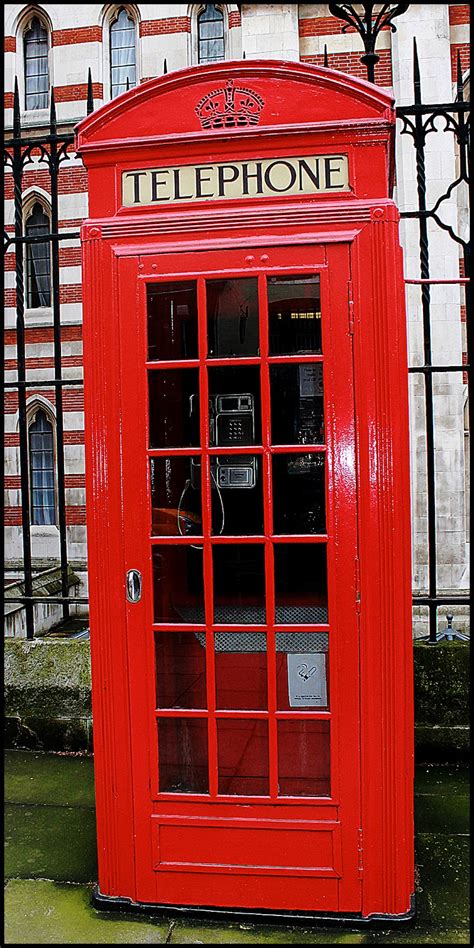 London Street Hdr Sidewalk City Phone Booths Telephon