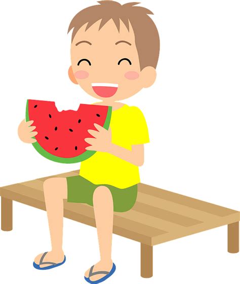 Eating Fruits Clipart Free