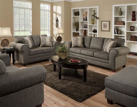 American Furniture 3750 Contemporary Loveseat With Casual Design Style