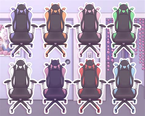 Vtuber Accessory Demon Chair 15 Colors Free Background Etsy